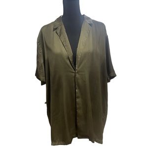 ASOS XL silky green top